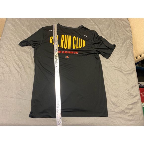Nike Shirt Mens Medium Black Dri Fit Blue Ribbon Run Club Rise 365 Pinwheel - Picture 8 of 8